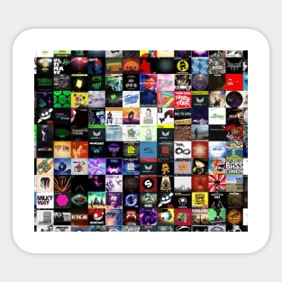 Music collage electronic Sticker